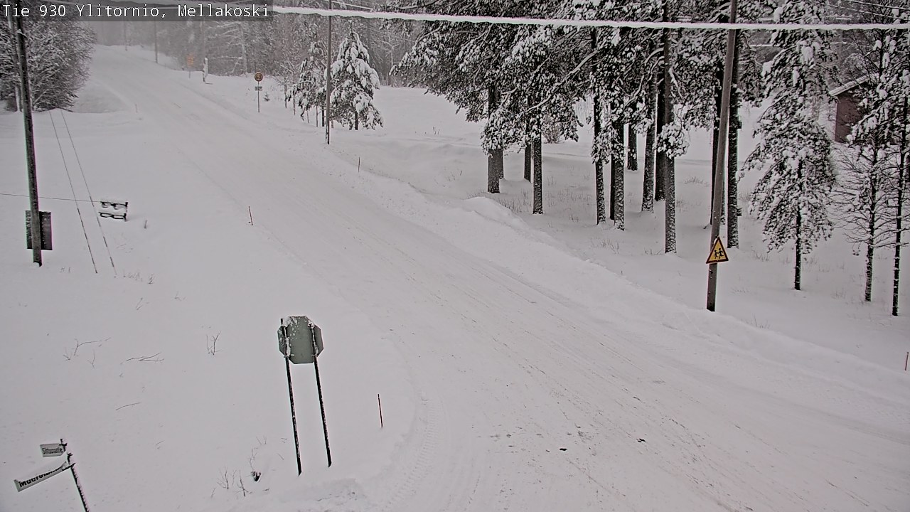 Weather Camera Image Väg 83 Övertorneå, Mellakoski, Ylitornio, Lappi