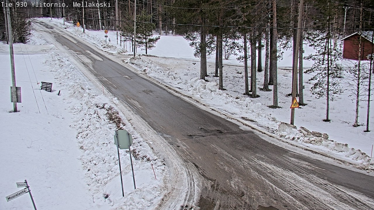 Weather Camera Image Väg 83 Övertorneå, Mellakoski, Ylitornio, Lappi