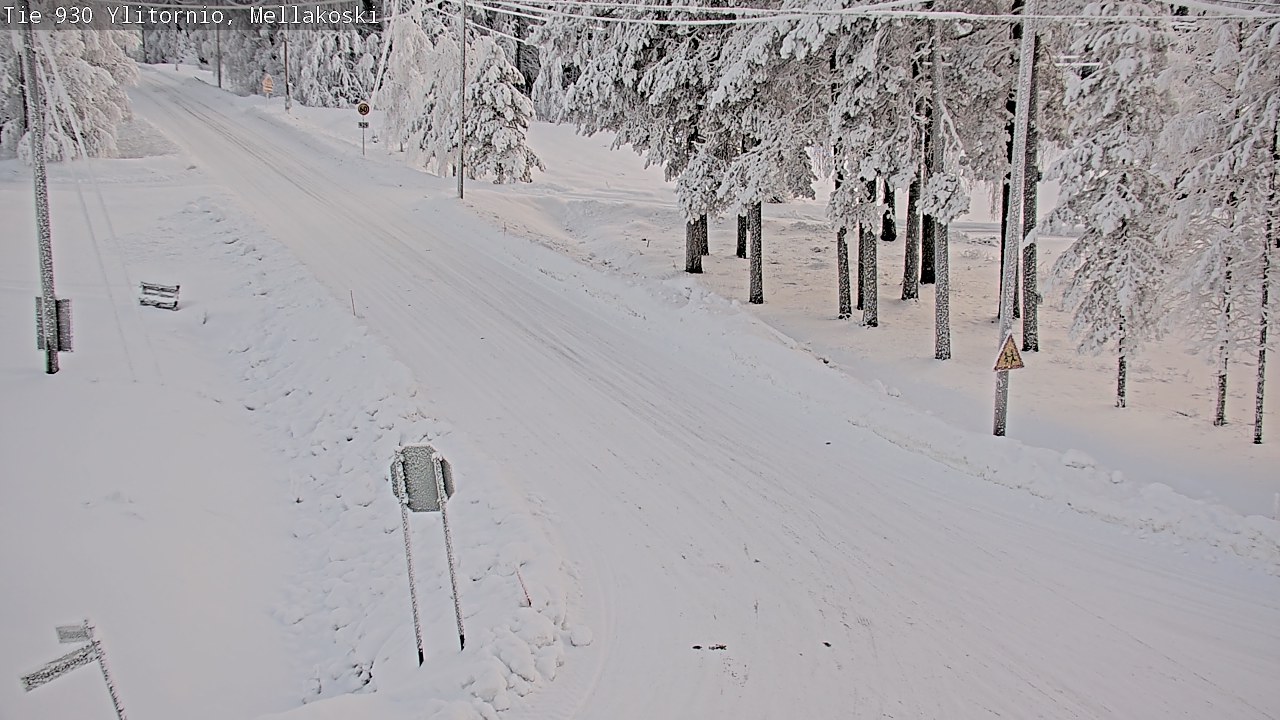 Weather Camera Image Road 83 Ylitornio, Mellakoski, Ylitornio, Lappi