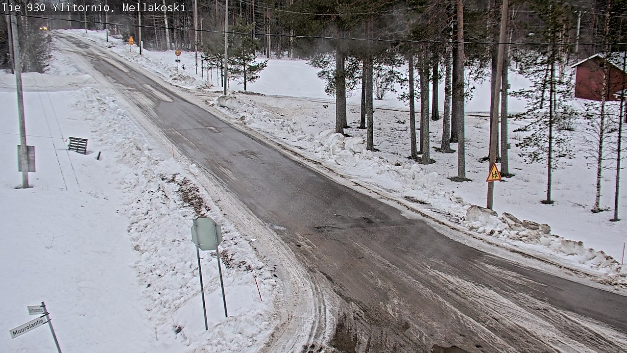 Weather Camera Image Road 83 Ylitornio, Mellakoski, Ylitornio, Lappi