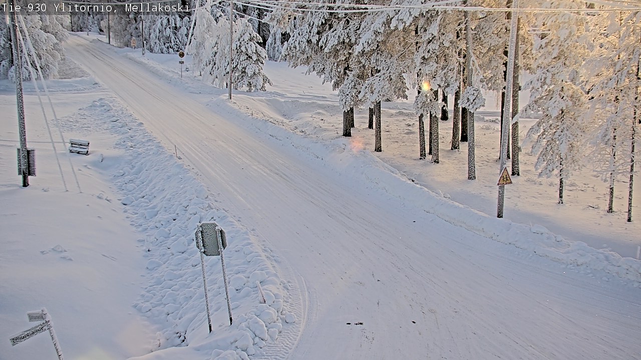 Weather Camera Image Road 83 Ylitornio, Mellakoski, Ylitornio, Lappi