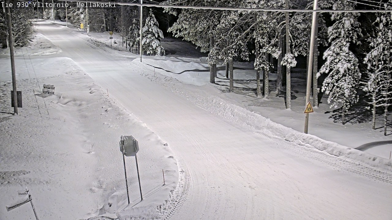 Weather Camera Image Väg 83 Övertorneå, Mellakoski, Ylitornio, Lappi