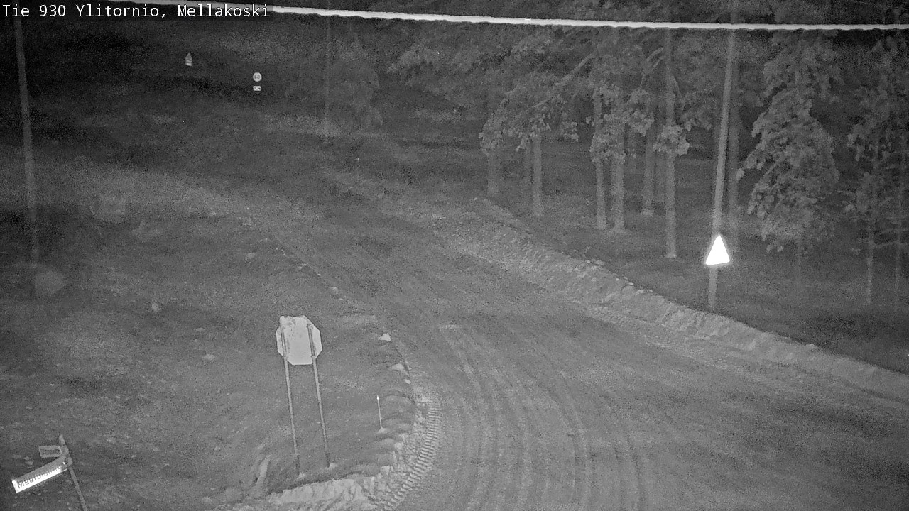 Weather Camera Image Väg 83 Övertorneå, Mellakoski, Ylitornio, Lappi