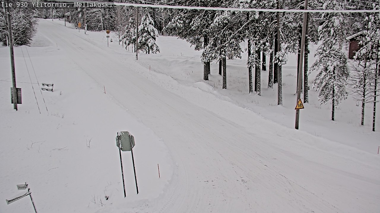 Weather Camera Image Väg 83 Övertorneå, Mellakoski, Ylitornio, Lappi