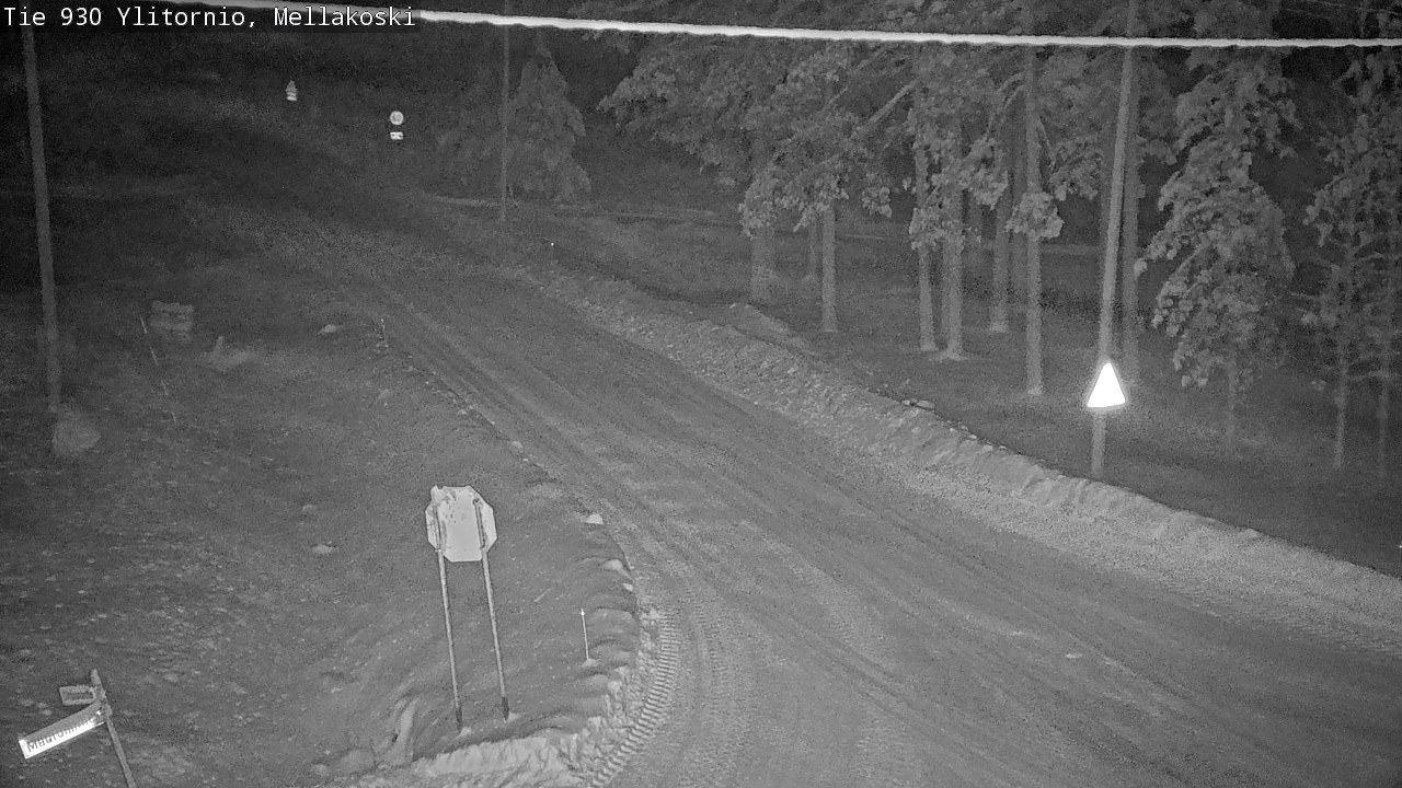 Weather Camera Image Väg 83 Övertorneå, Mellakoski, Ylitornio, Lappi