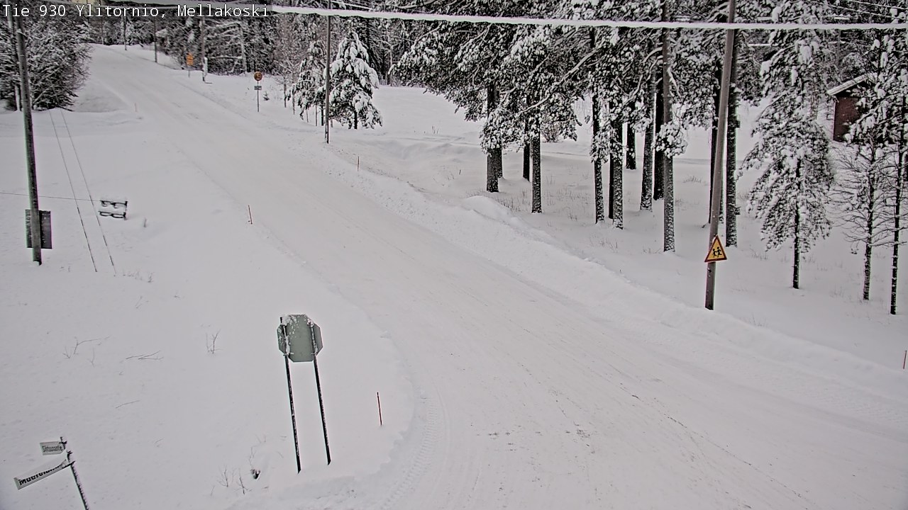 Weather Camera Image Väg 83 Övertorneå, Mellakoski, Ylitornio, Lappi