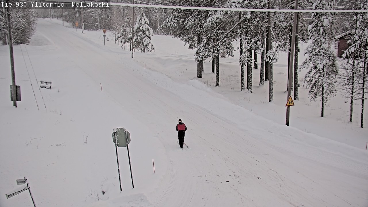 Weather Camera Image Väg 83 Övertorneå, Mellakoski, Ylitornio, Lappi