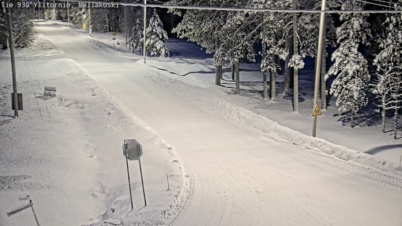 Weather Camera Image Väg 83 Övertorneå, Mellakoski, Ylitornio, Lappi