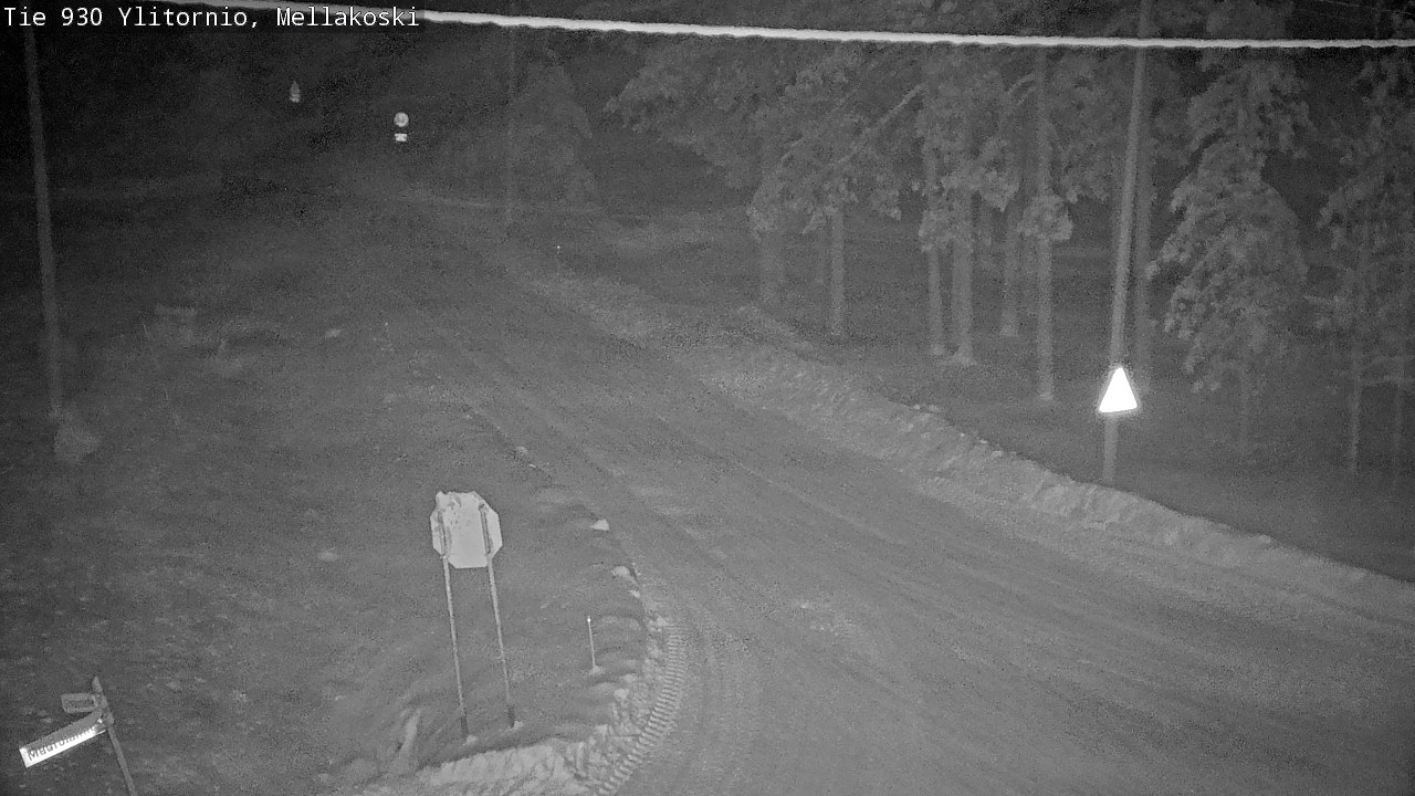 Weather Camera Image Väg 83 Övertorneå, Mellakoski, Ylitornio, Lappi