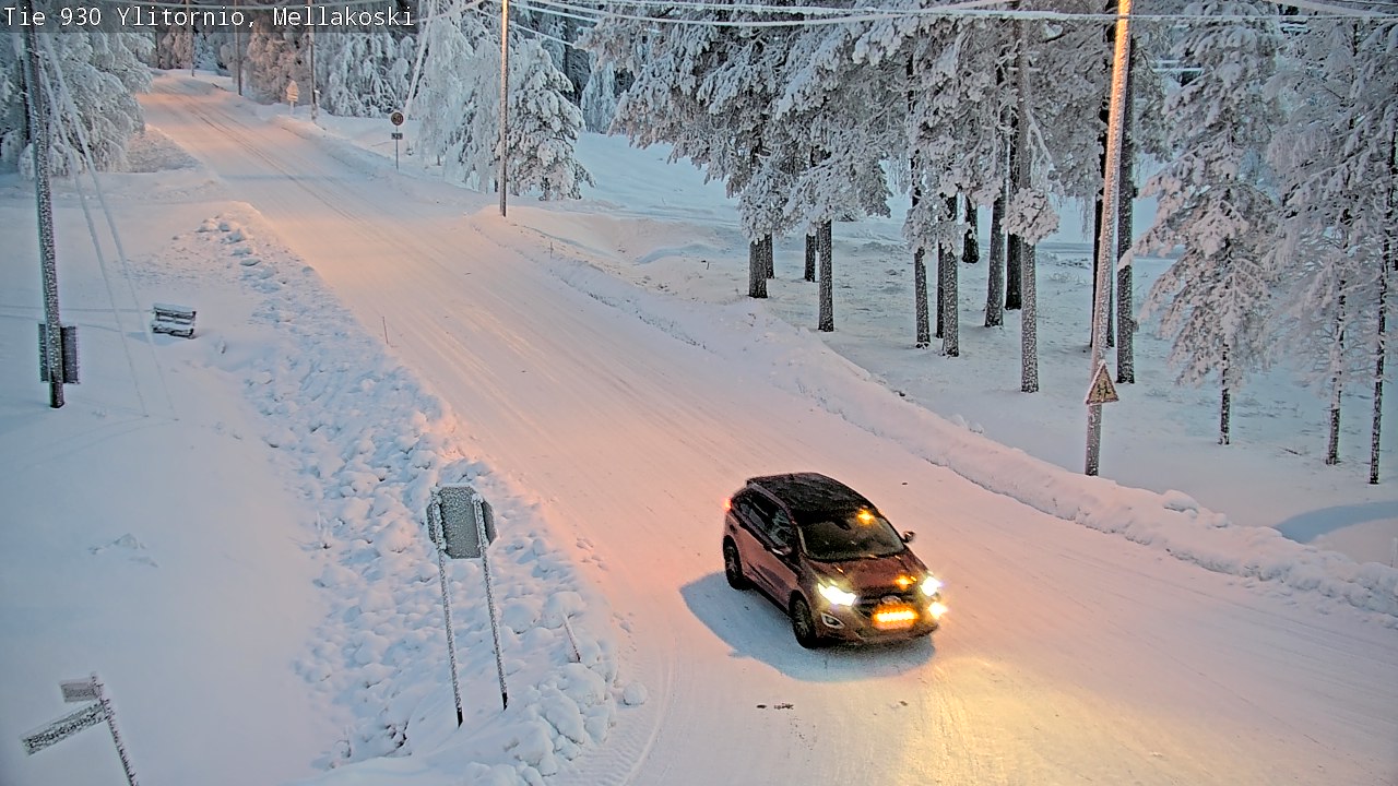 Weather Camera Image Road 83 Ylitornio, Mellakoski, Ylitornio, Lappi