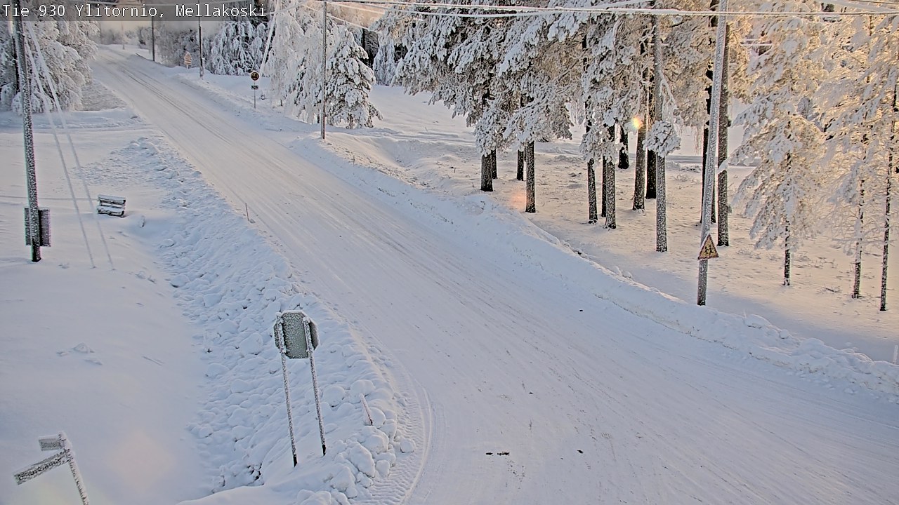 Weather Camera Image Road 83 Ylitornio, Mellakoski, Ylitornio, Lappi