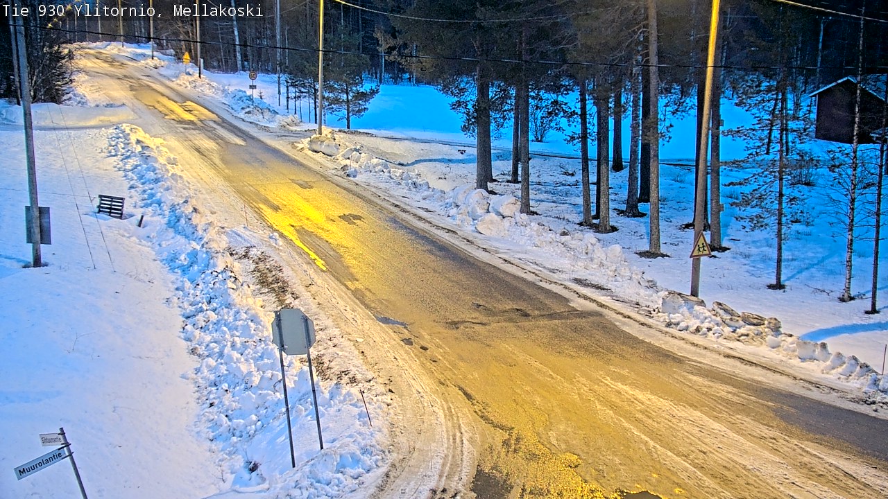 Weather Camera Image Väg 83 Övertorneå, Mellakoski, Ylitornio, Lappi