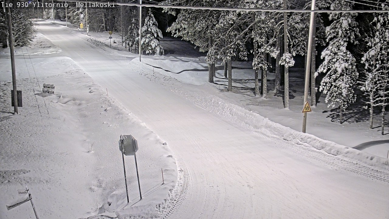Weather Camera Image Väg 83 Övertorneå, Mellakoski, Ylitornio, Lappi