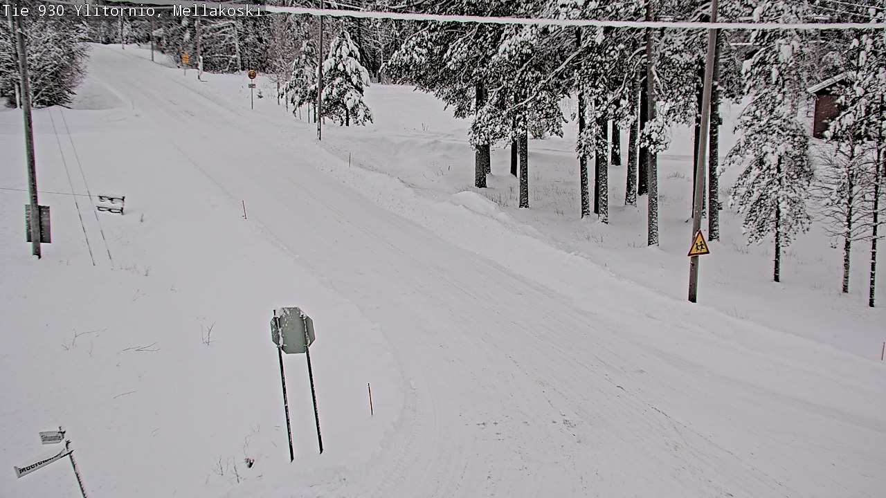 Weather Camera Image Väg 83 Övertorneå, Mellakoski, Ylitornio, Lappi