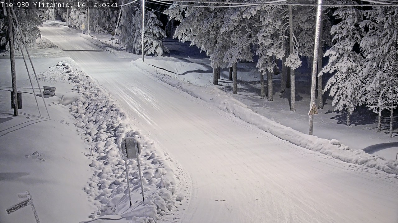 Weather Camera Image Road 83 Ylitornio, Mellakoski, Ylitornio, Lappi