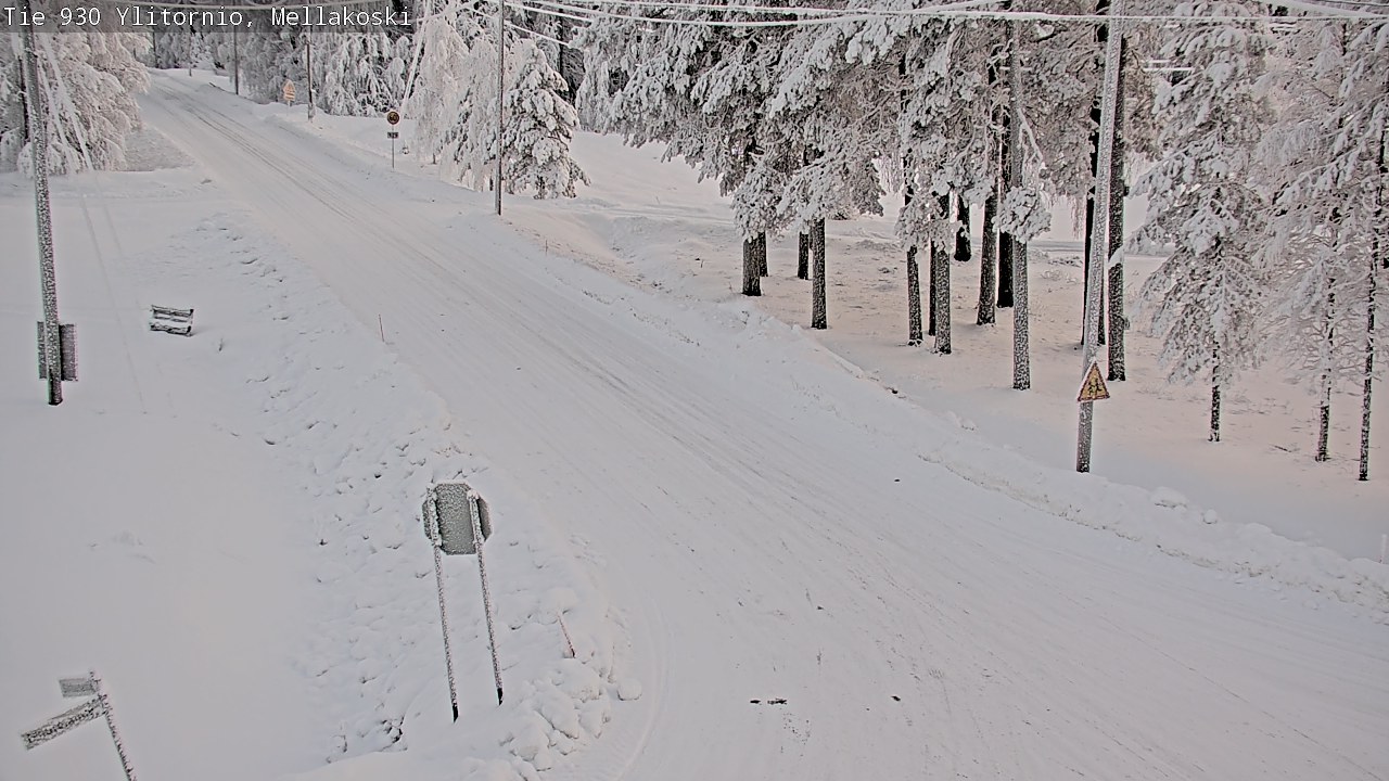 Weather Camera Image Road 83 Ylitornio, Mellakoski, Ylitornio, Lappi