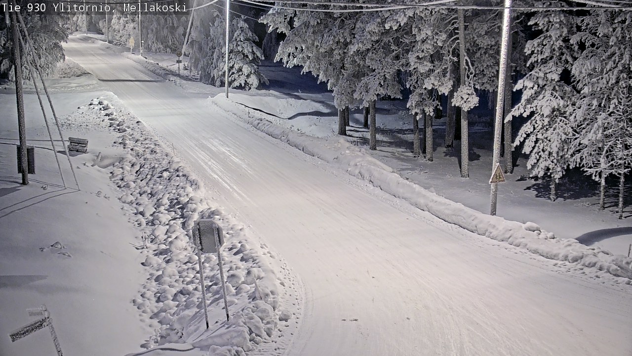 Weather Camera Image Road 83 Ylitornio, Mellakoski, Ylitornio, Lappi