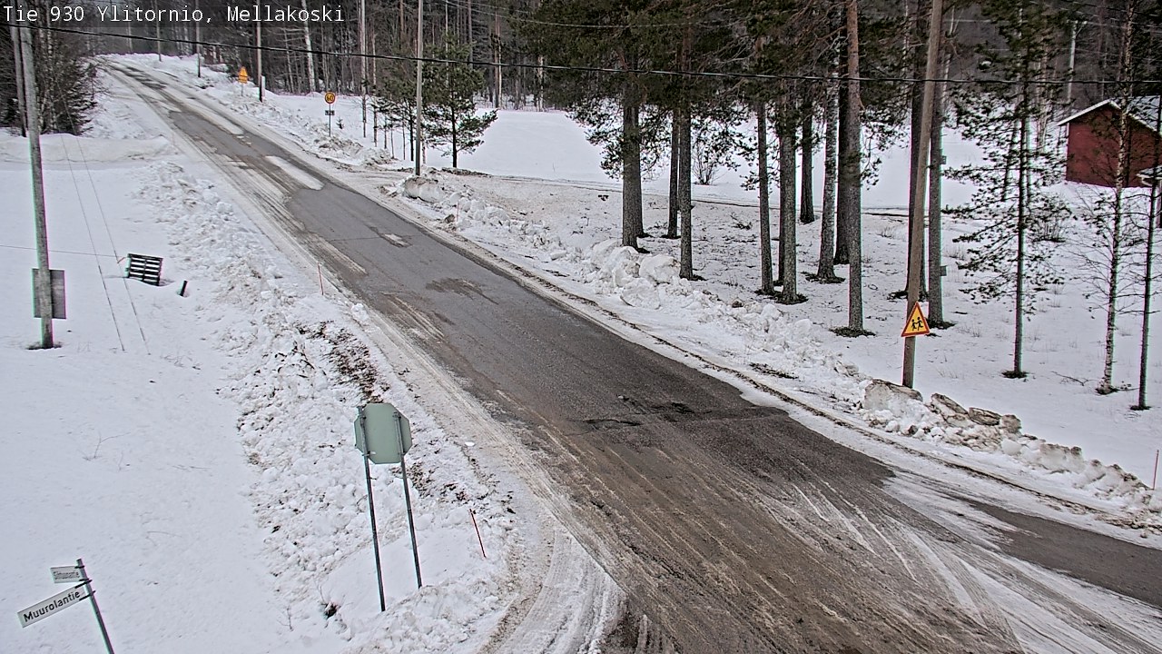 Weather Camera Image Väg 83 Övertorneå, Mellakoski, Ylitornio, Lappi