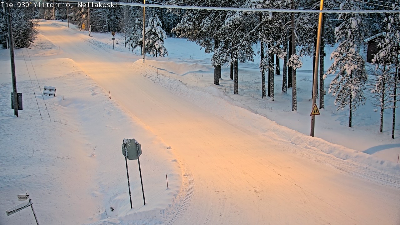 Weather Camera Image Väg 83 Övertorneå, Mellakoski, Ylitornio, Lappi
