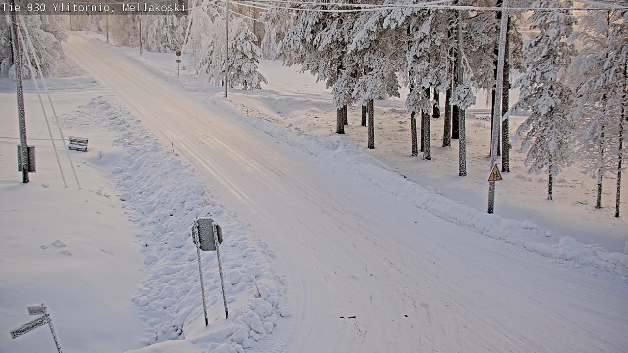 Weather Camera Image Road 83 Ylitornio, Mellakoski, Ylitornio, Lappi