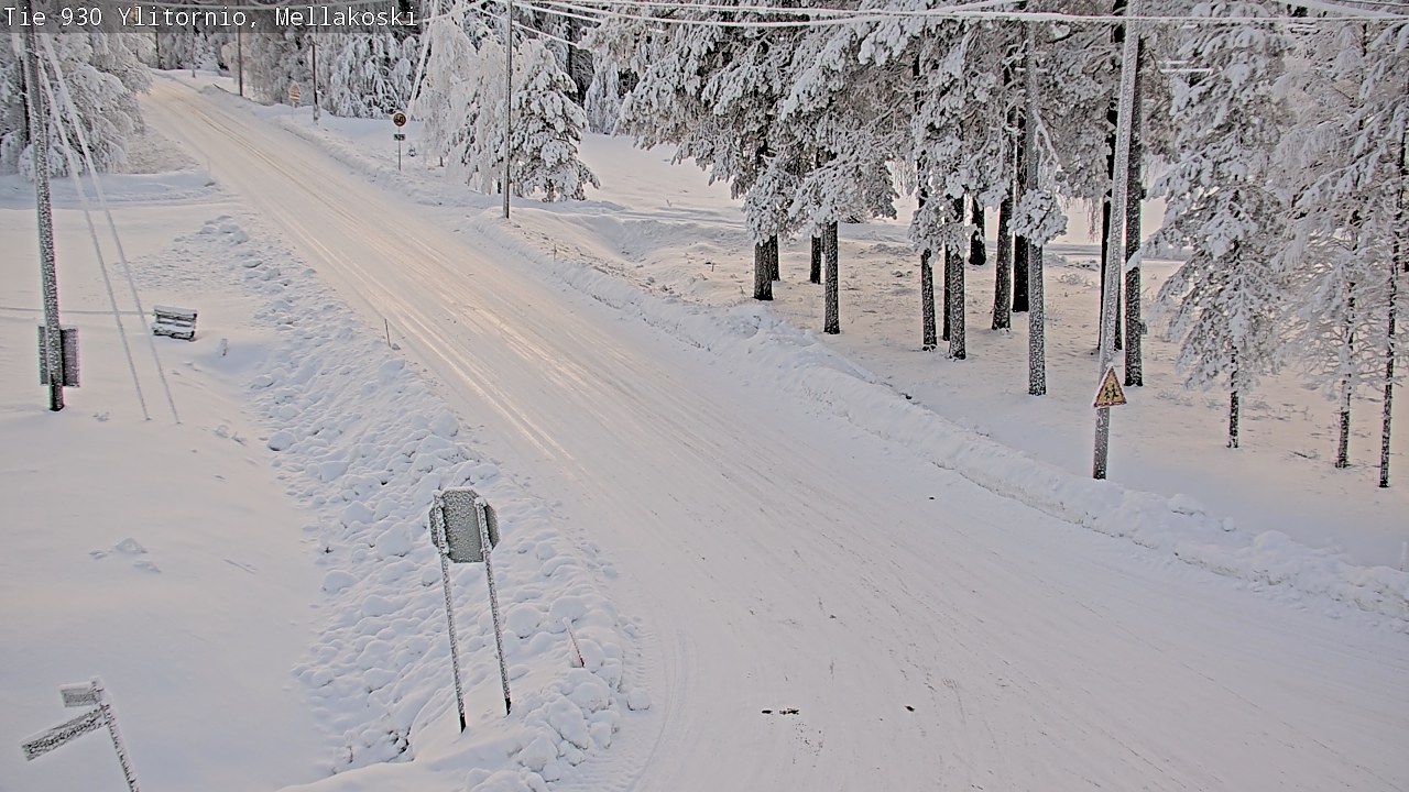 Weather Camera Image Road 83 Ylitornio, Mellakoski, Ylitornio, Lappi