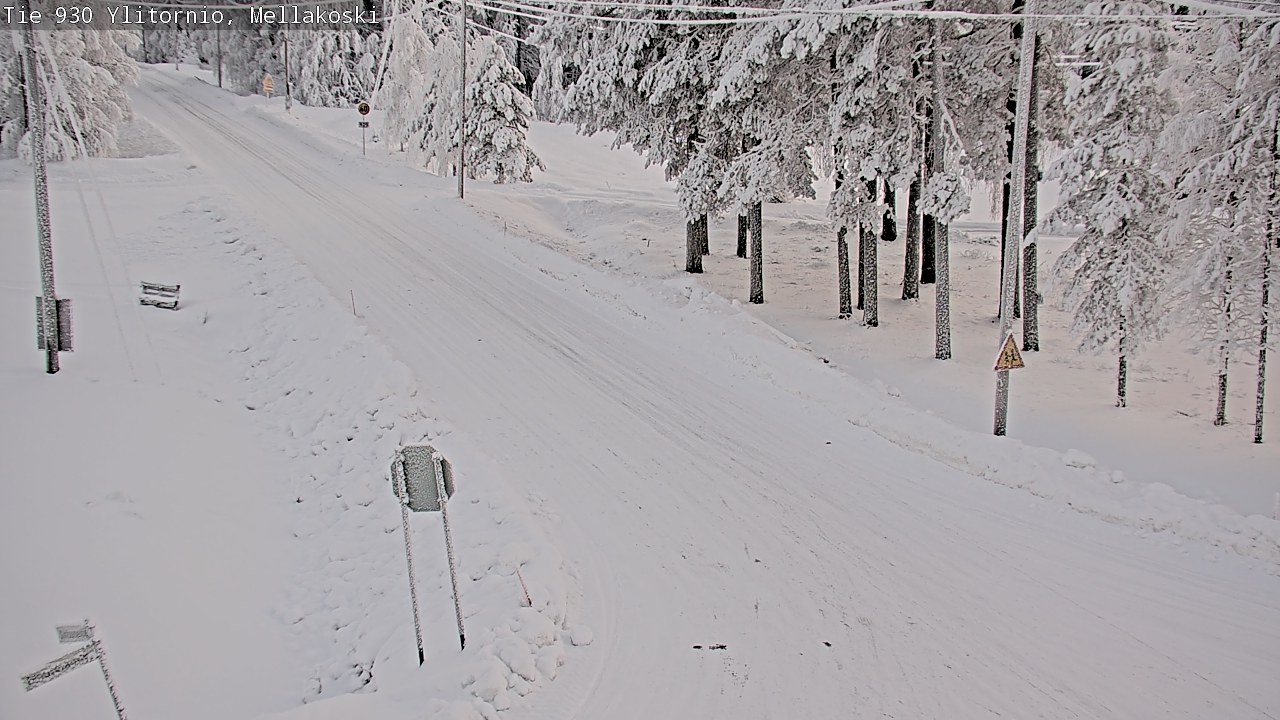 Weather Camera Image Road 83 Ylitornio, Mellakoski, Ylitornio, Lappi
