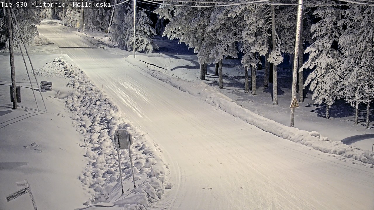 Weather Camera Image Road 83 Ylitornio, Mellakoski, Ylitornio, Lappi