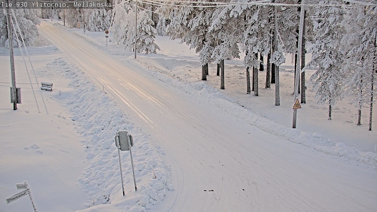 Weather Camera Image Road 83 Ylitornio, Mellakoski, Ylitornio, Lappi