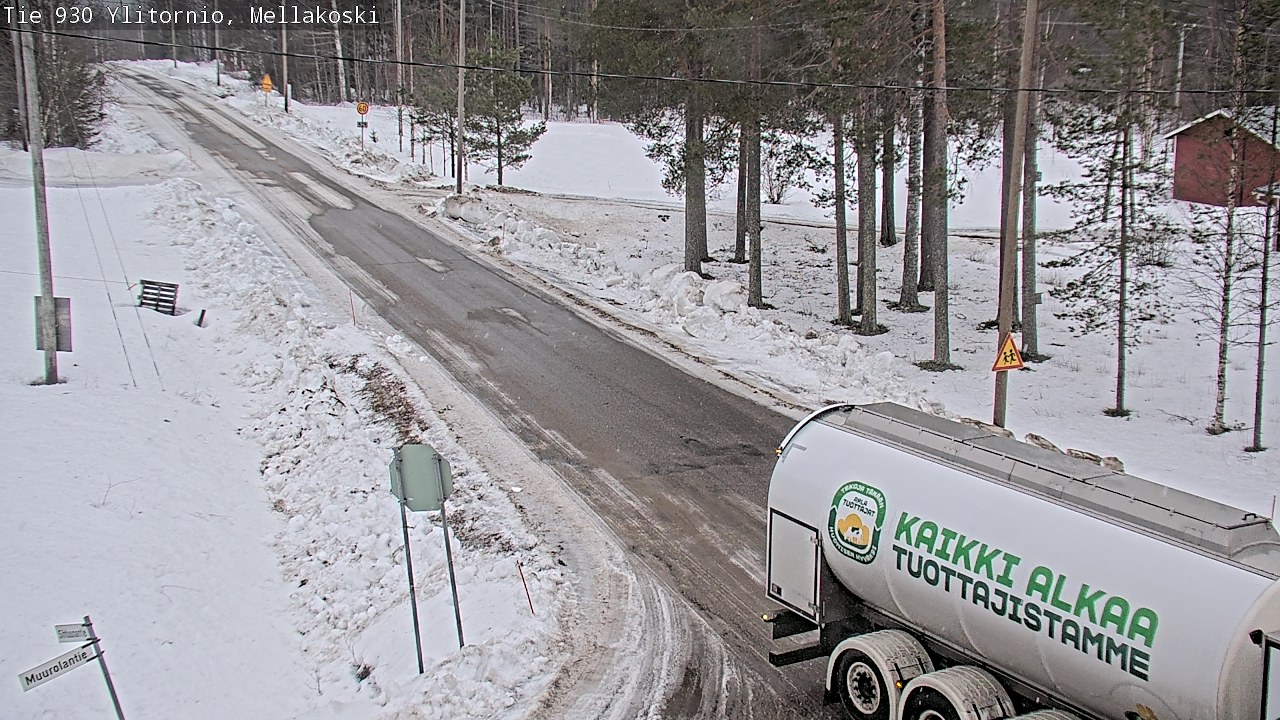 Weather Camera Image Väg 83 Övertorneå, Mellakoski, Ylitornio, Lappi