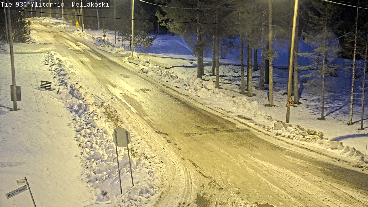 Weather Camera Image Väg 83 Övertorneå, Mellakoski, Ylitornio, Lappi