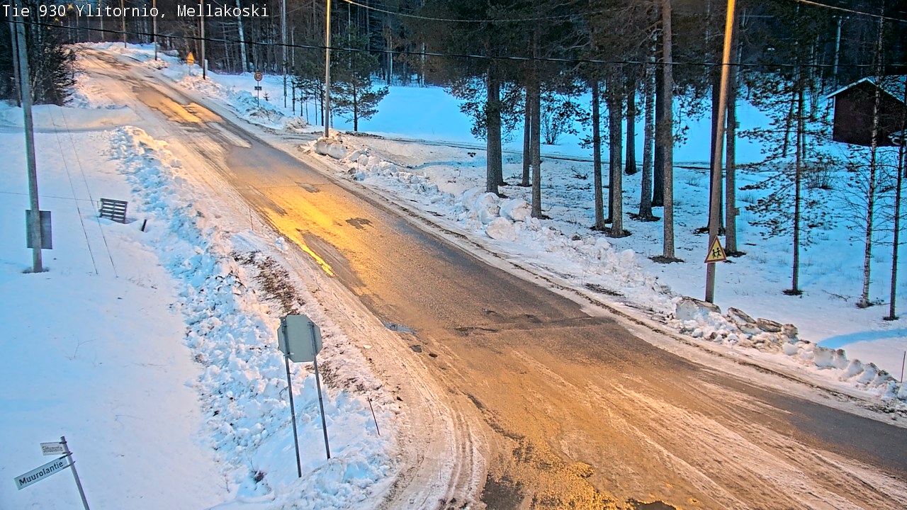 Weather Camera Image Väg 83 Övertorneå, Mellakoski, Ylitornio, Lappi
