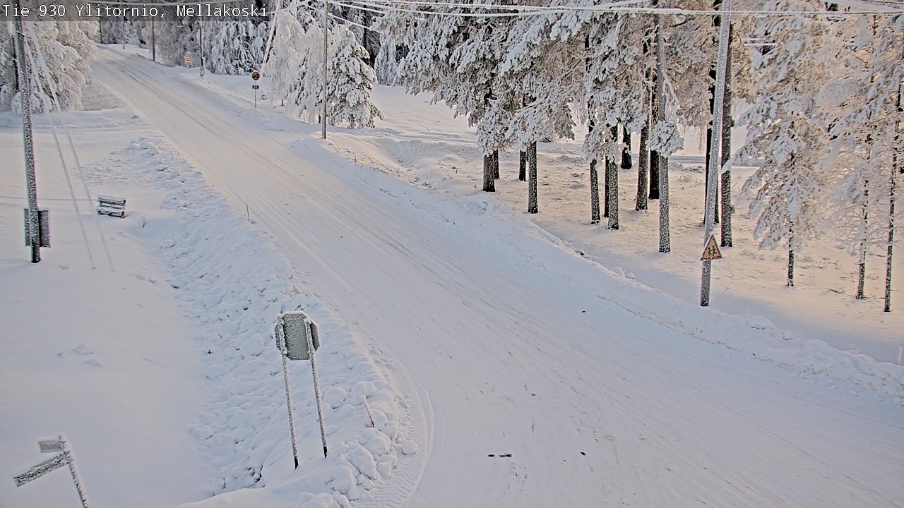 Weather Camera Image Road 83 Ylitornio, Mellakoski, Ylitornio, Lappi