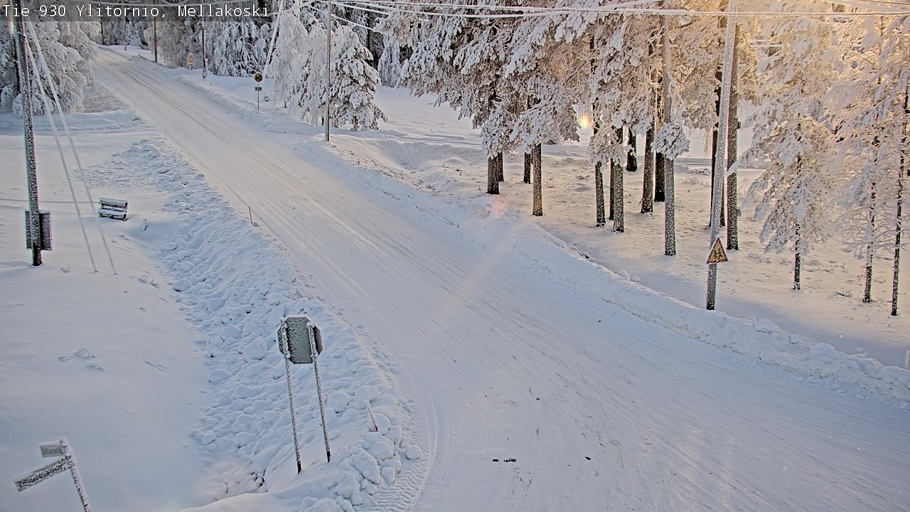 Weather Camera Image Road 83 Ylitornio, Mellakoski, Ylitornio, Lappi