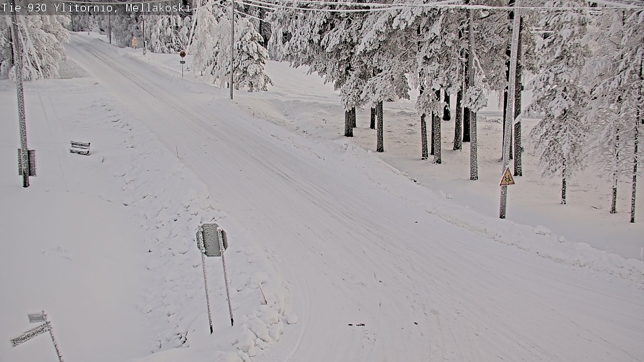 Weather Camera Image Road 83 Ylitornio, Mellakoski, Ylitornio, Lappi