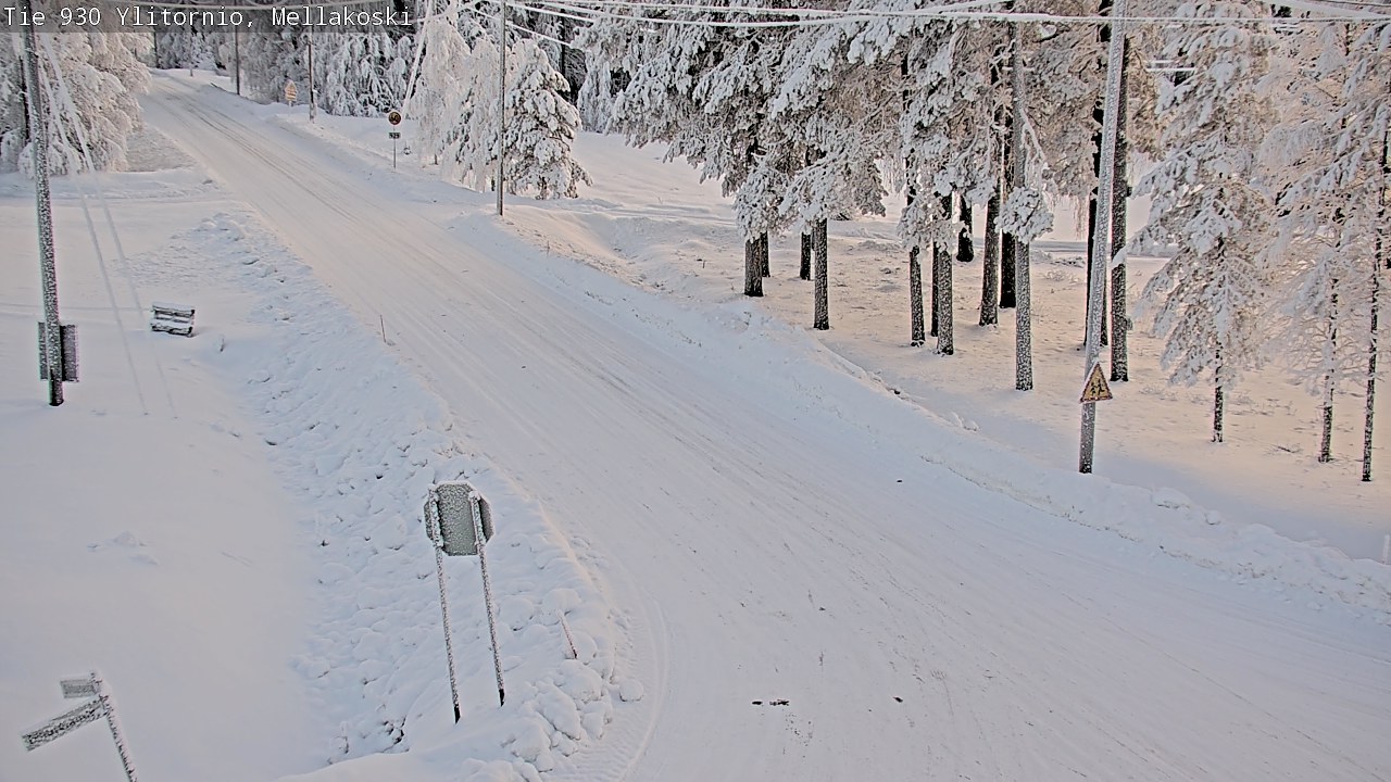 Weather Camera Image Road 83 Ylitornio, Mellakoski, Ylitornio, Lappi
