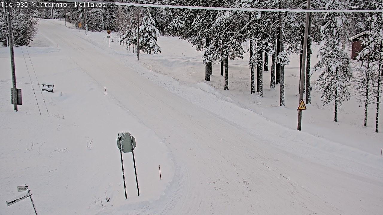 Weather Camera Image Väg 83 Övertorneå, Mellakoski, Ylitornio, Lappi