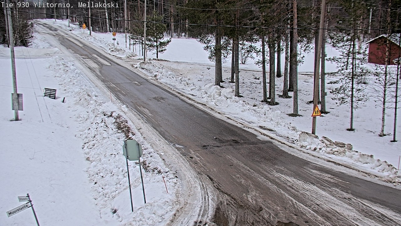Weather Camera Image Väg 83 Övertorneå, Mellakoski, Ylitornio, Lappi