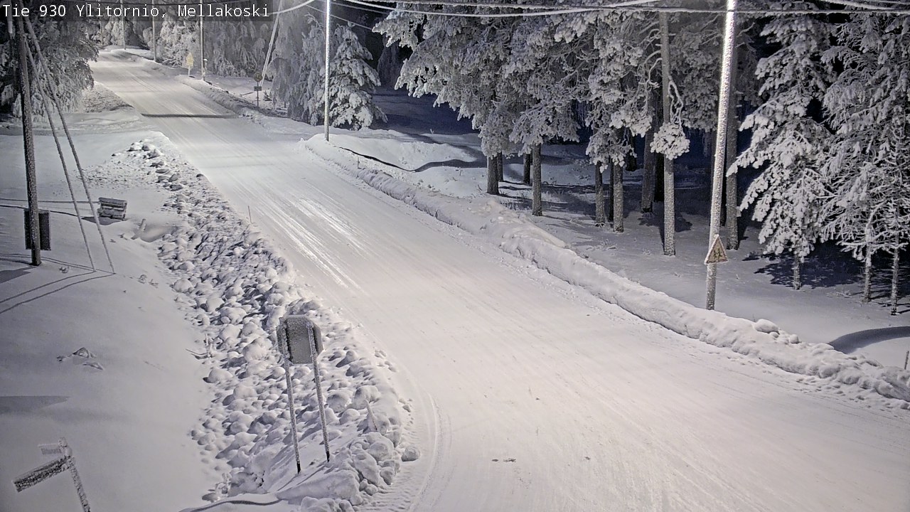 Weather Camera Image Road 83 Ylitornio, Mellakoski, Ylitornio, Lappi