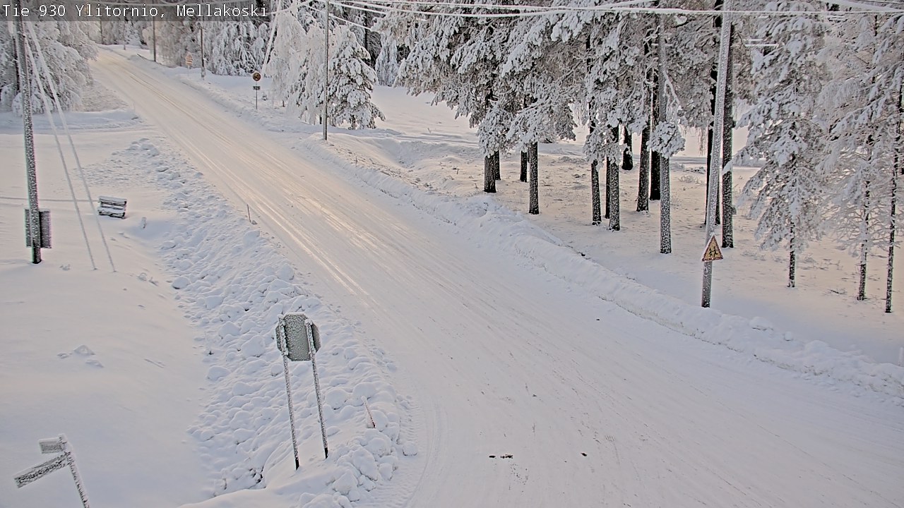 Weather Camera Image Road 83 Ylitornio, Mellakoski, Ylitornio, Lappi