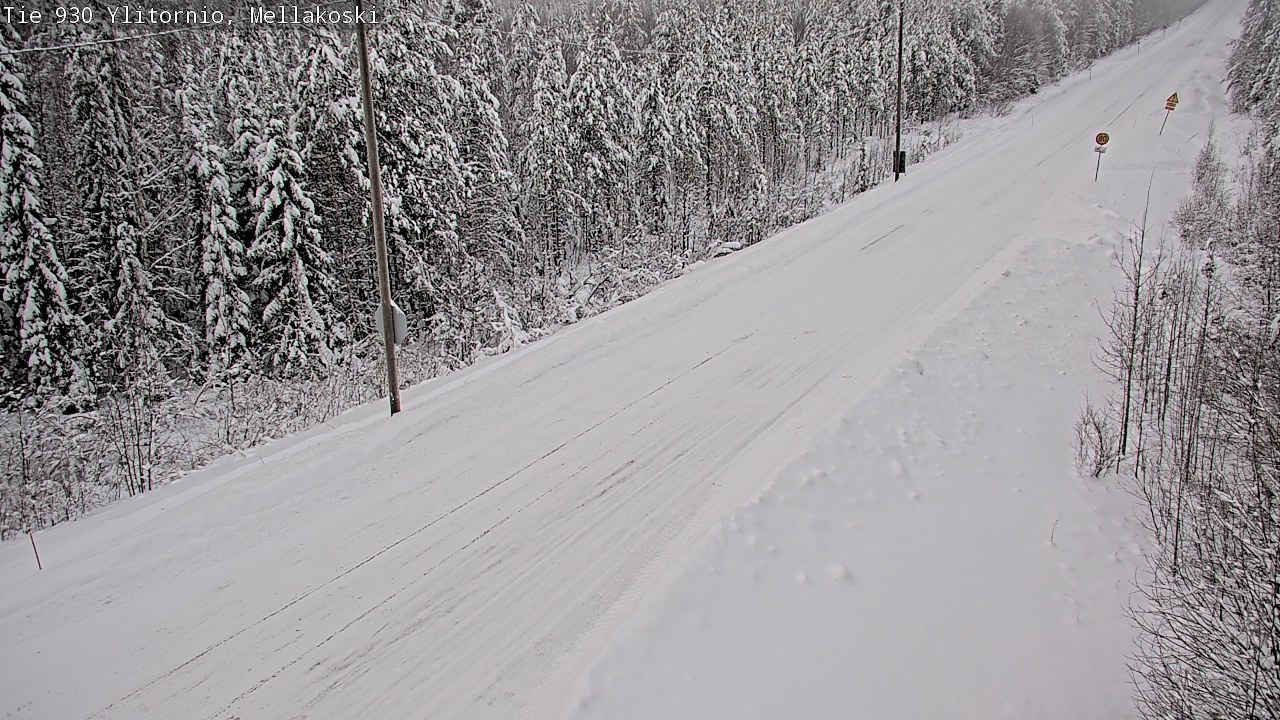 Weather Camera Image Väg 83 Övertorneå, Mellakoski, Ylitornio, Lappi