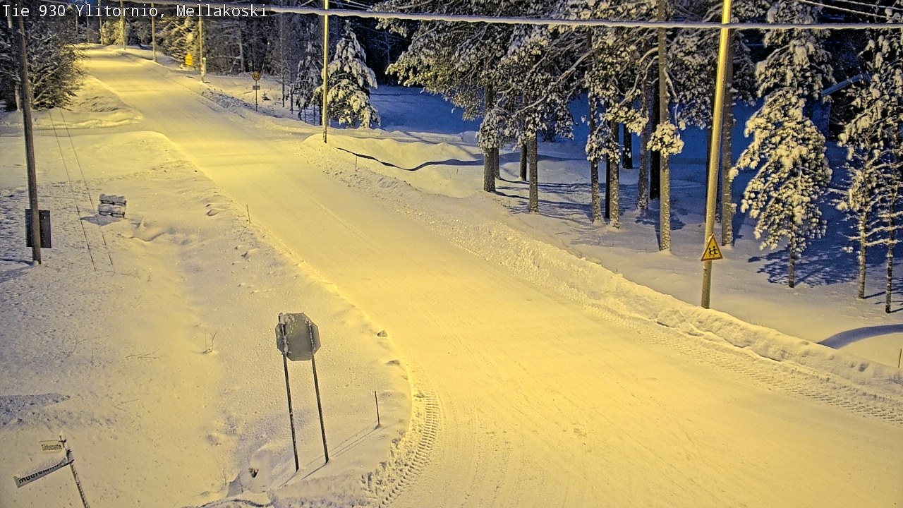 Weather Camera Image Väg 83 Övertorneå, Mellakoski, Ylitornio, Lappi