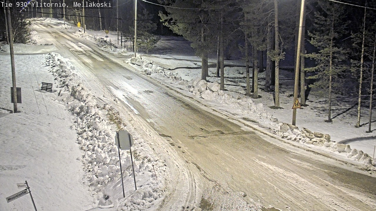 Weather Camera Image Väg 83 Övertorneå, Mellakoski, Ylitornio, Lappi