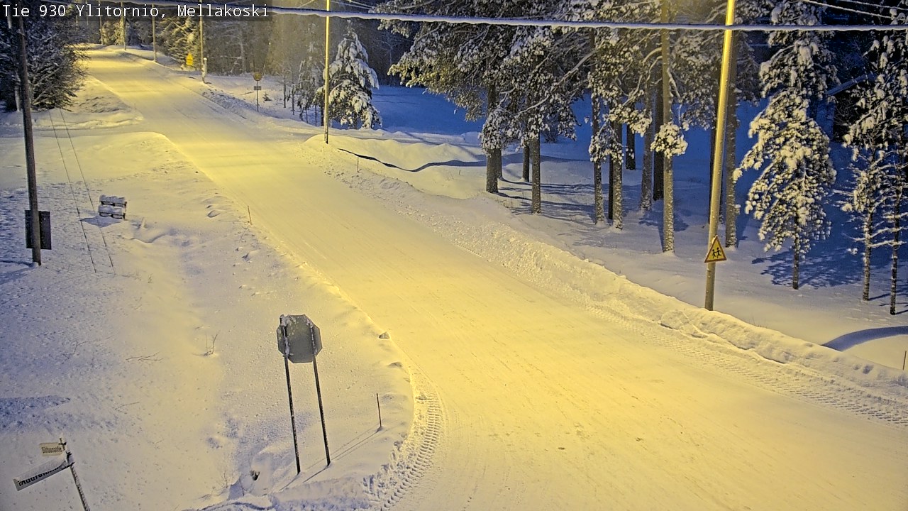 Weather Camera Image Väg 83 Övertorneå, Mellakoski, Ylitornio, Lappi