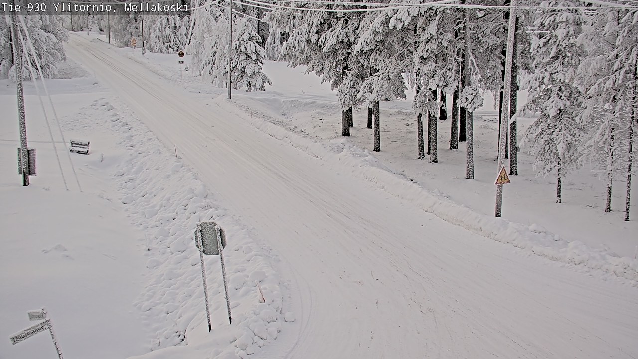 Weather Camera Image Väg 83 Övertorneå, Mellakoski, Ylitornio, Lappi