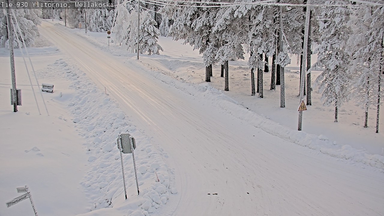 Weather Camera Image Road 83 Ylitornio, Mellakoski, Ylitornio, Lappi