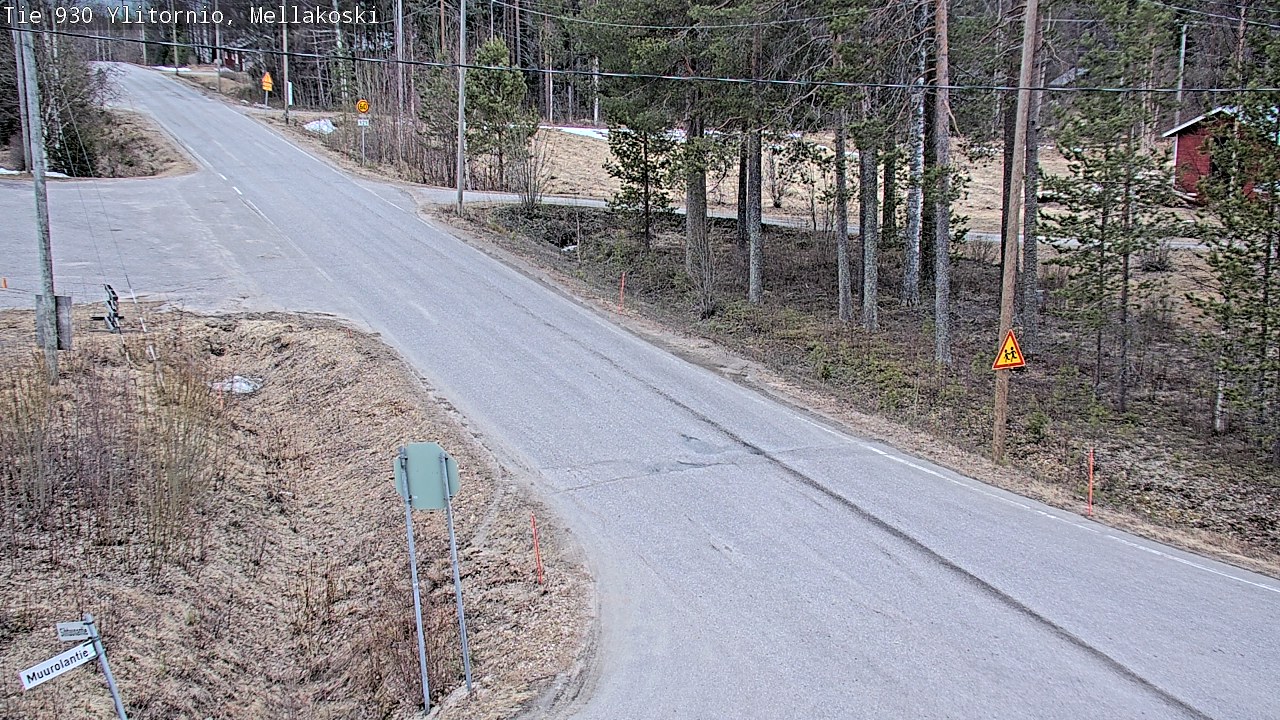 Weather Camera Image Väg 83 Övertorneå, Mellakoski, Ylitornio, Lappi