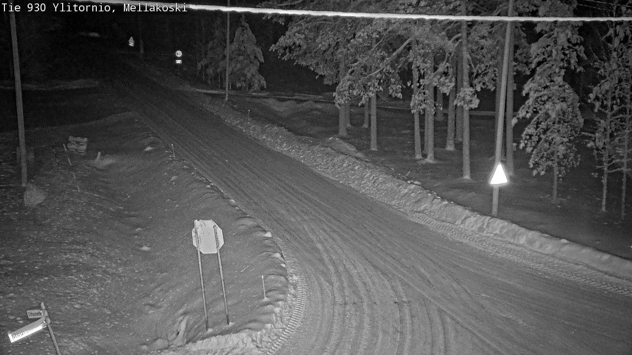 Weather Camera Image Väg 83 Övertorneå, Mellakoski, Ylitornio, Lappi