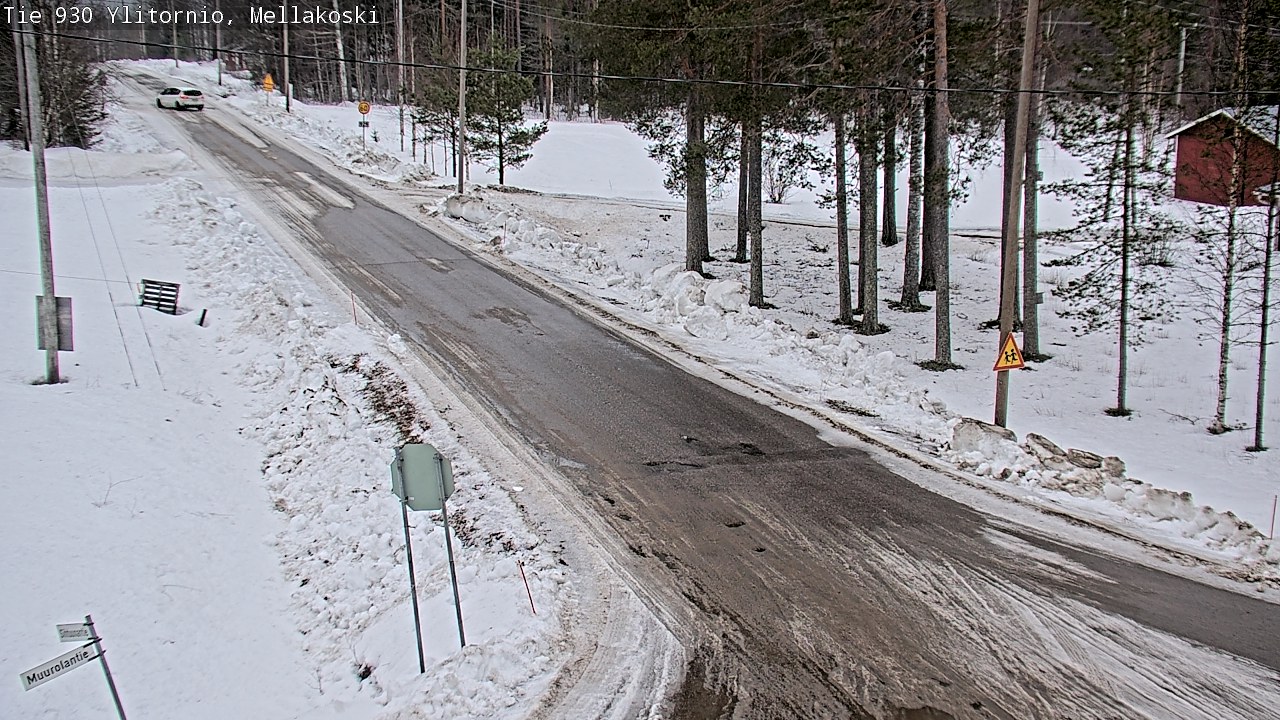 Weather Camera Image Väg 83 Övertorneå, Mellakoski, Ylitornio, Lappi