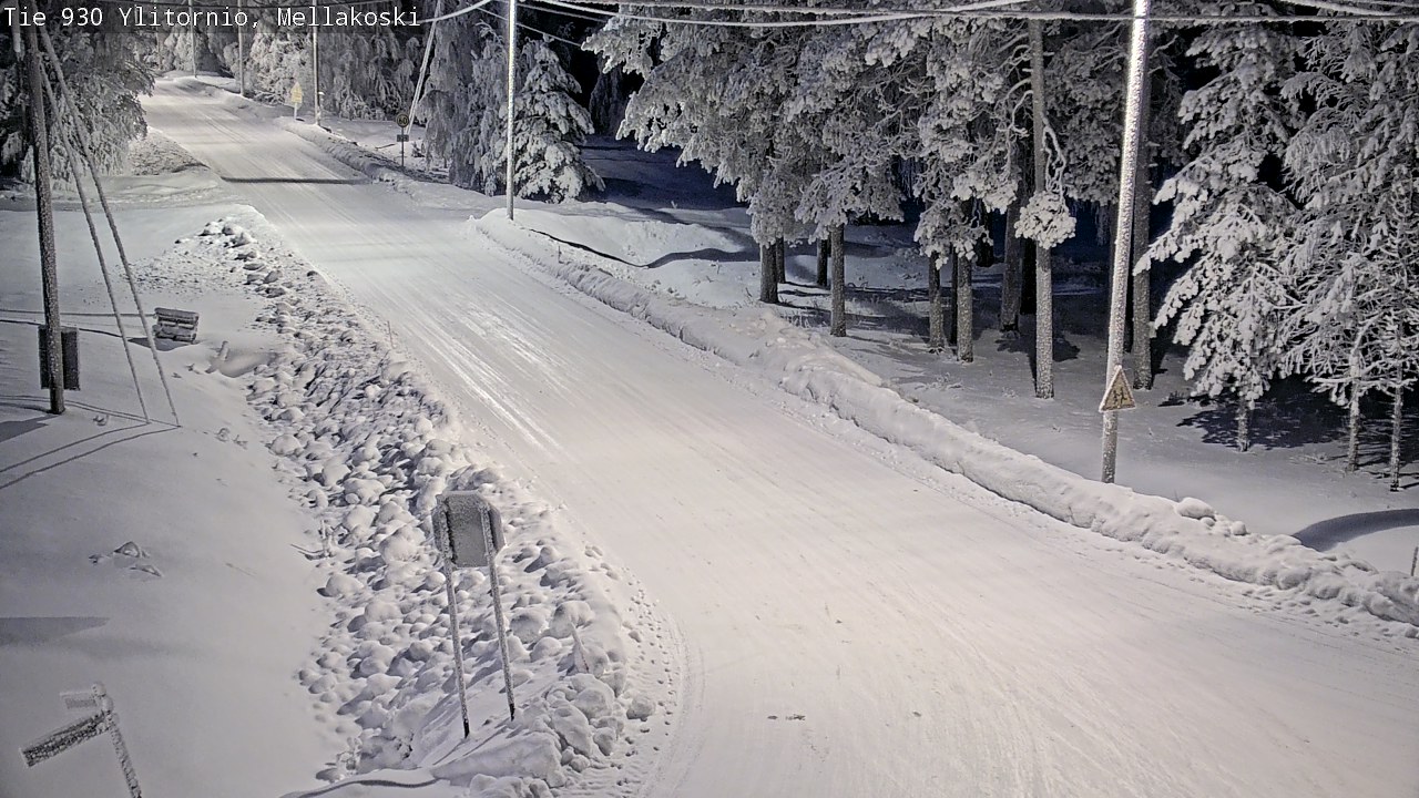 Weather Camera Image Road 83 Ylitornio, Mellakoski, Ylitornio, Lappi