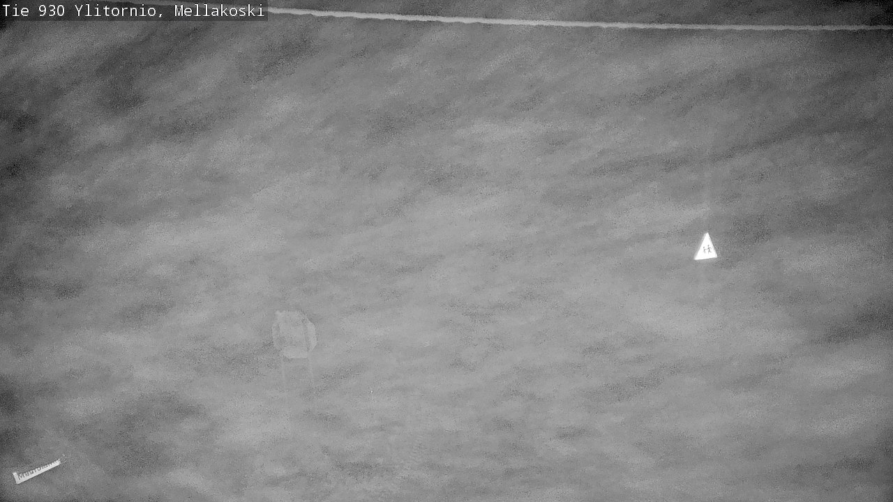 Weather Camera Image Väg 83 Övertorneå, Mellakoski, Ylitornio, Lappi